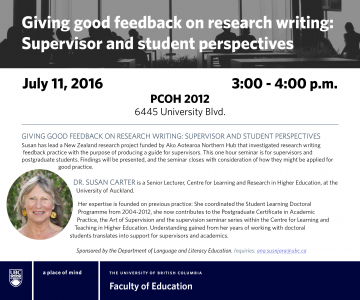 Giving good feedback on research writing - July 11